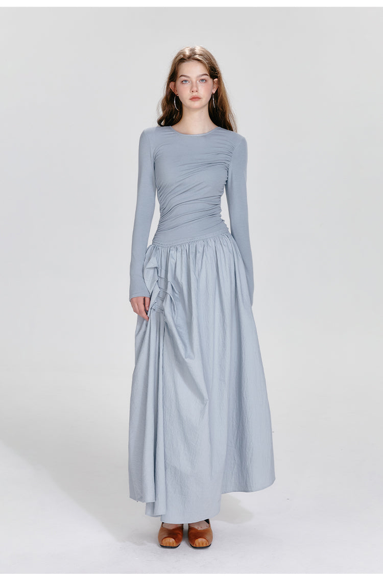 BOHOL BLING "Ballet Noir" Asymmetrical Ruffle Dress