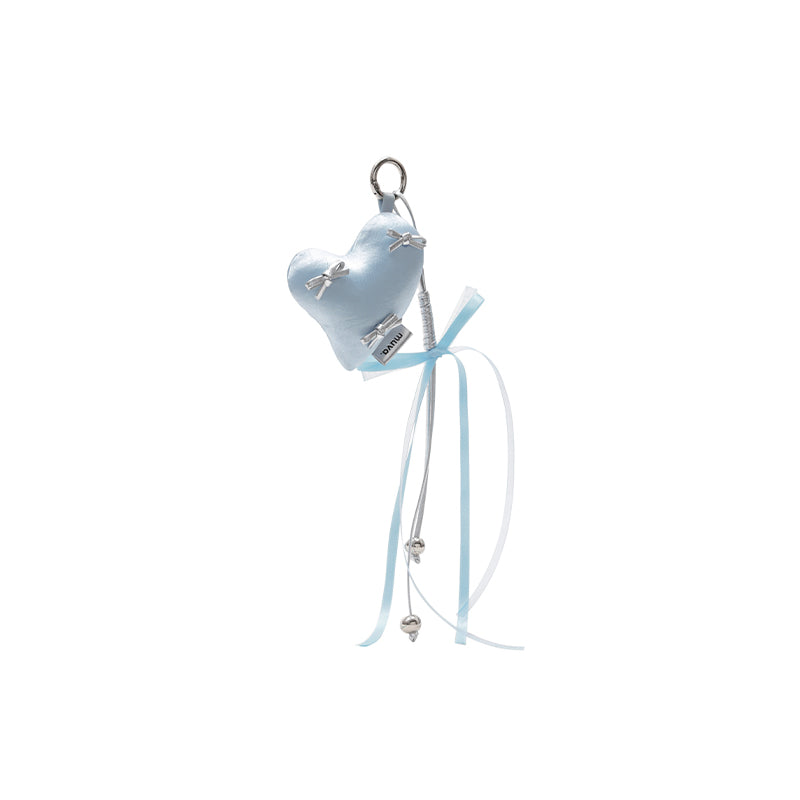 MUVA "Wonky Heart" Ribbon Bow Bag Charm