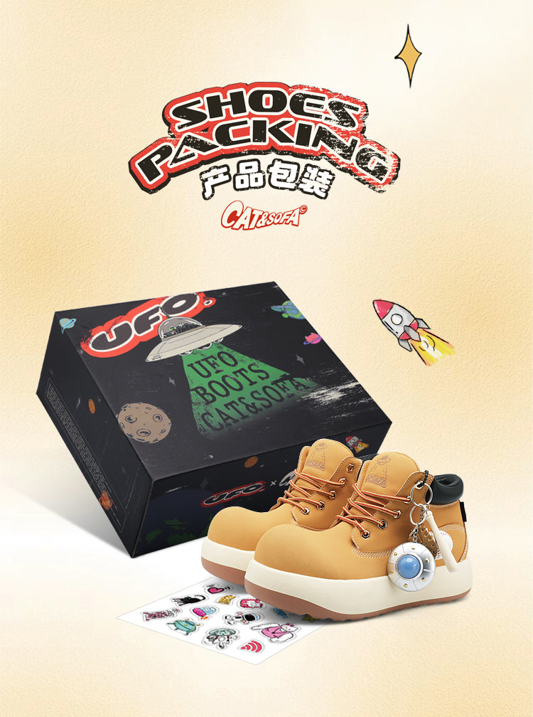 Cat&Sofa x UFO Chunky Platform Chelsea Boots