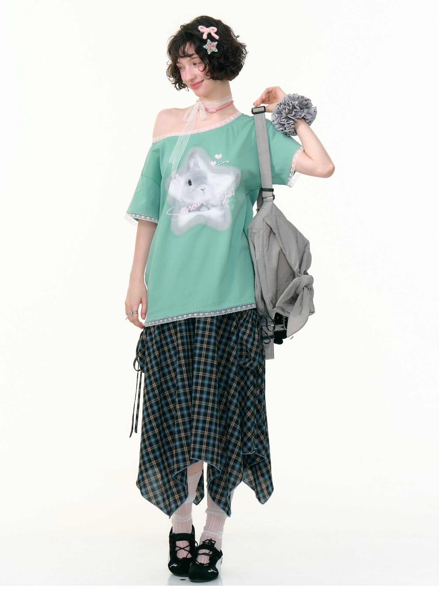 ZiziFei Plaid Utility Skirt