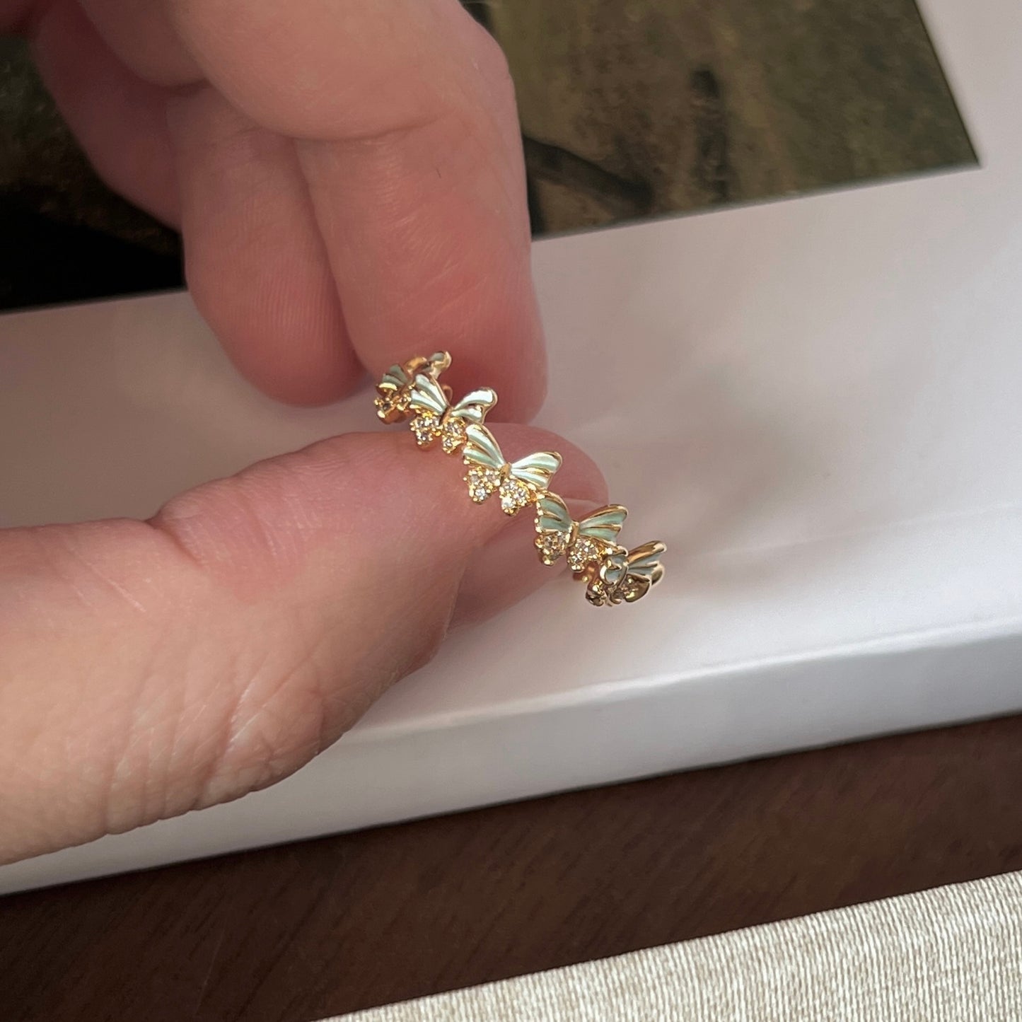 VIGVOG Butterfly Insect Rings
