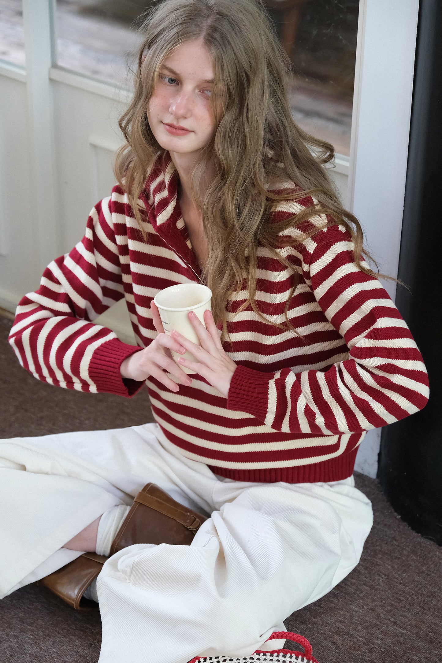 Letm "Nordic Sailor" Striped Knit Hoodie