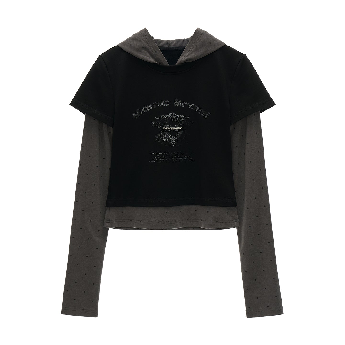 MAMC Mock Two-Piece Hooded Tee