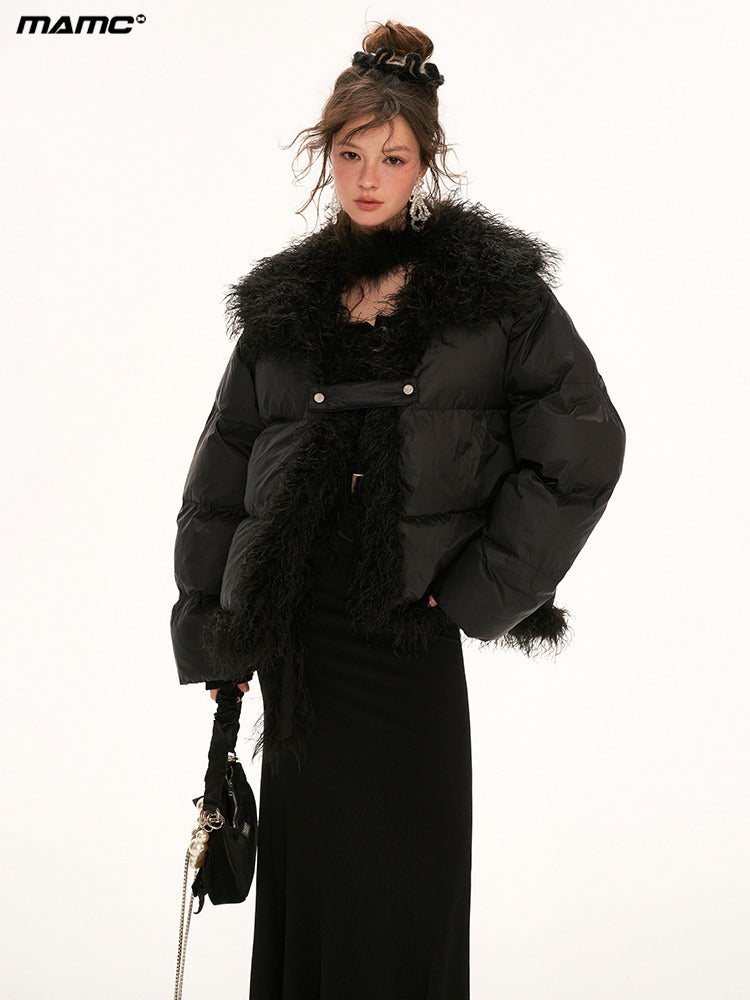 MAMC Textured Panel Puffer Coat