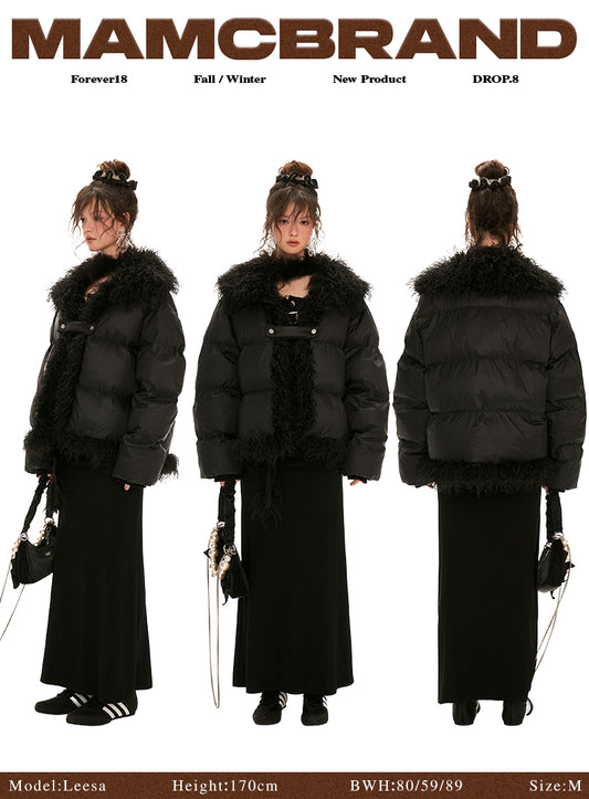 MAMC Textured Panel Puffer Coat