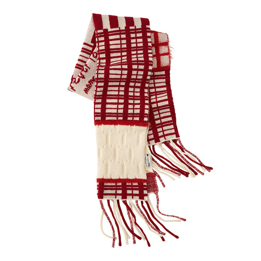 MAMC Plaid Fringe Scarf