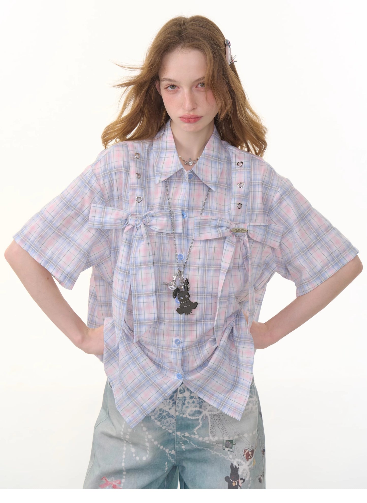 ziziFei Vintage Bow Blouse