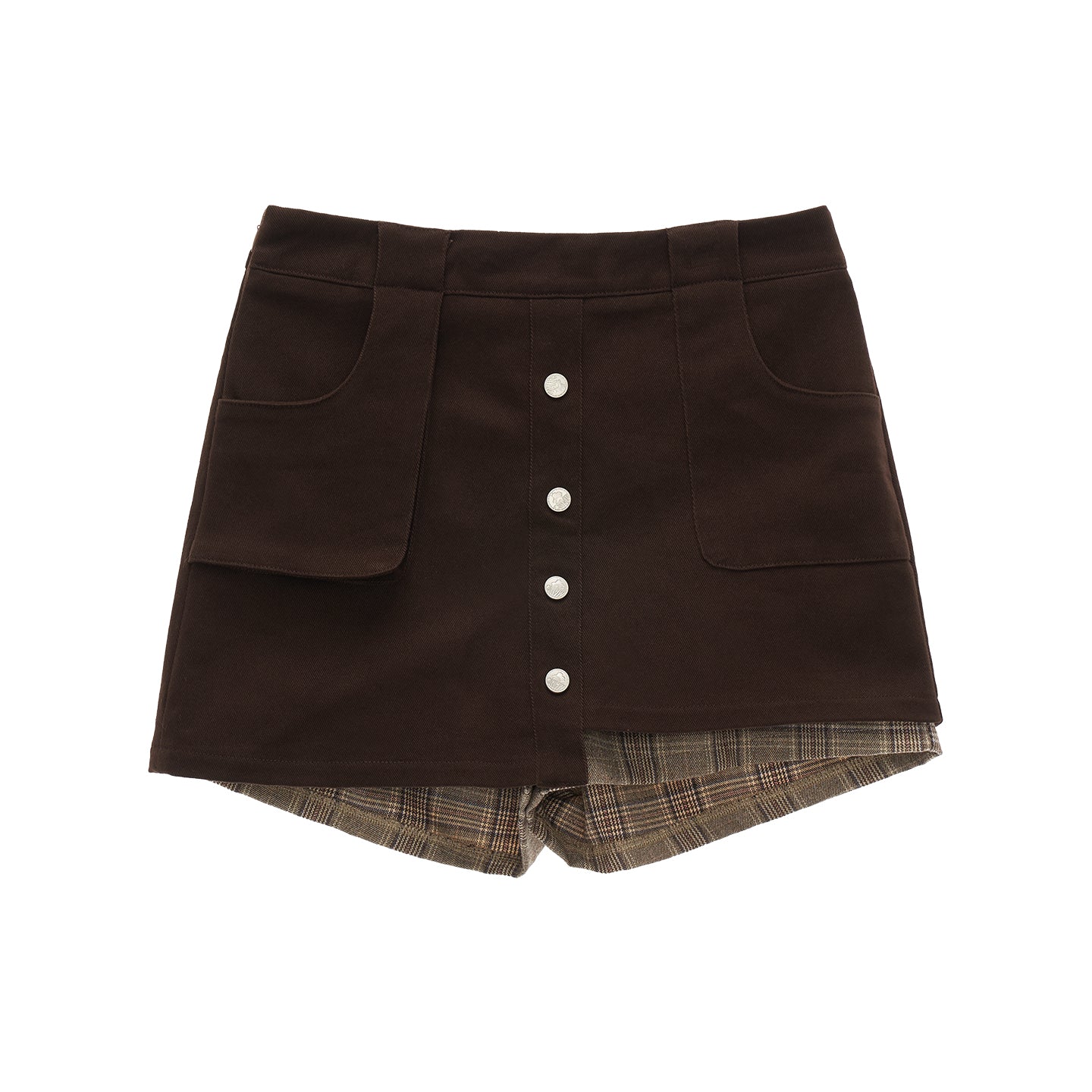 MAMC Retro Plaid Patchwork Blazer Jacket & Skirt Set