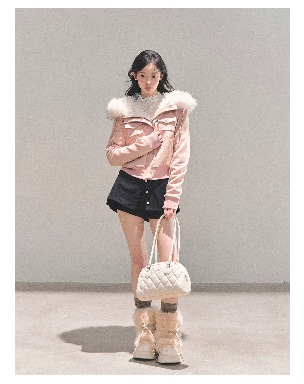 ShaoYeYan Snowflake Embrace Winter Hooded Jacket