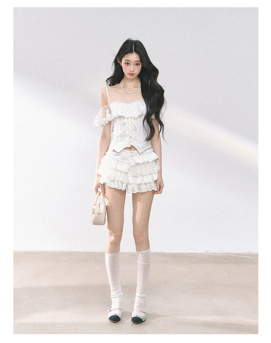 SHAOYEYAN French Lace Sleeveless Top