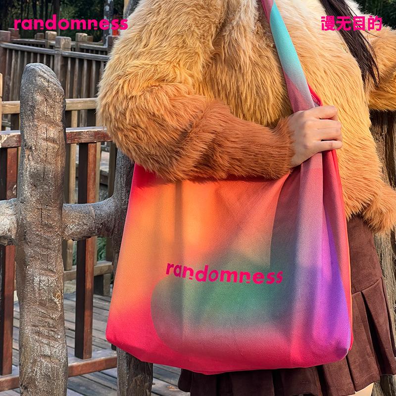 Randomness Original Abstract Canvas Tote Bag