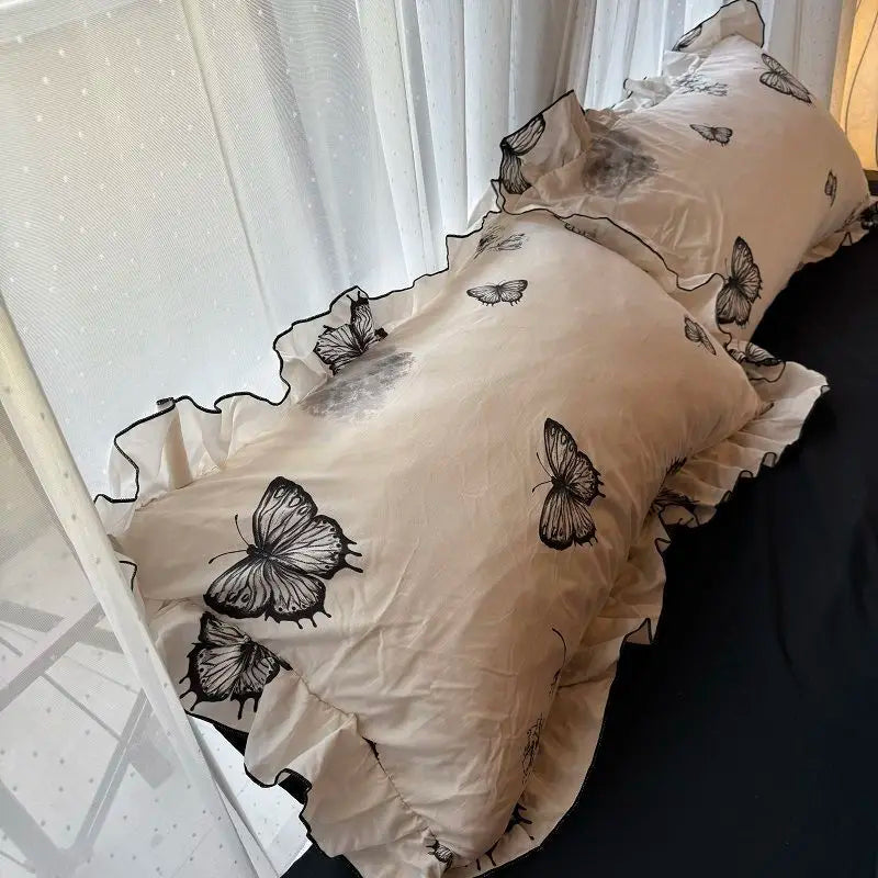 Korean Princess Duvet Cover Bedding Set