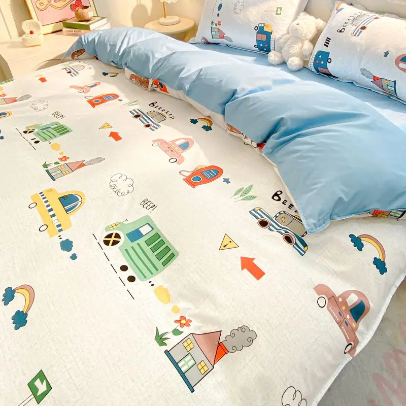 Cute Bear Duvet Cover Bedding Set