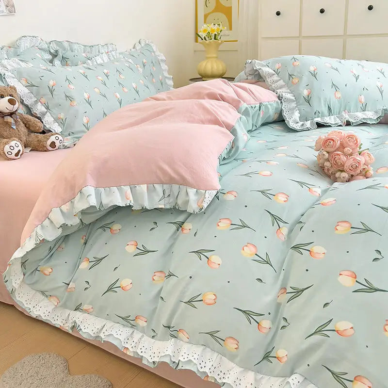 Korean Princess Style Bedding Set