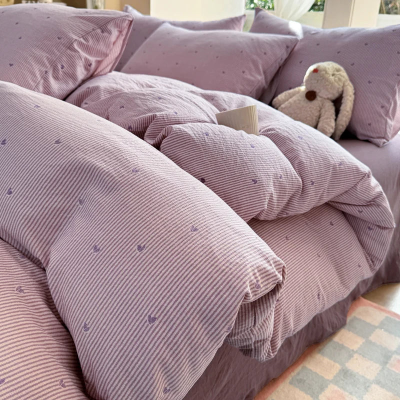 Kawaii Bow Bedding Set