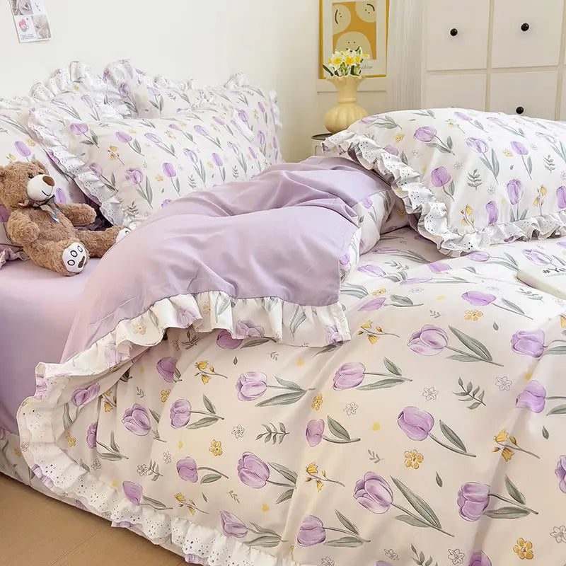 Korean Princess Style Bedding Set