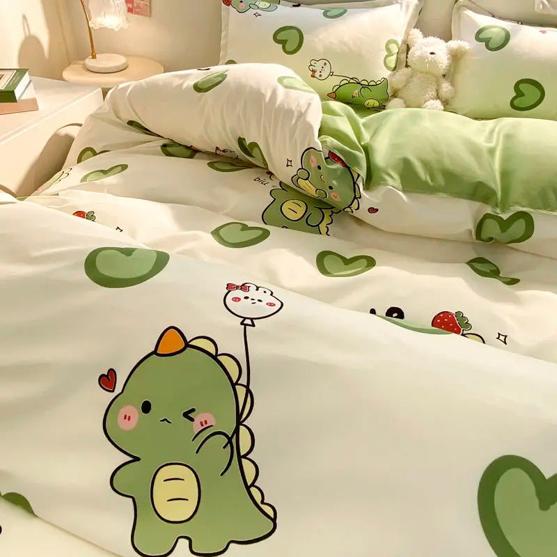 Cute Bear Duvet Cover Bedding Set