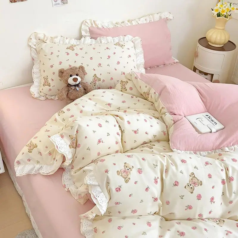 Korean Princess Style Bedding Set