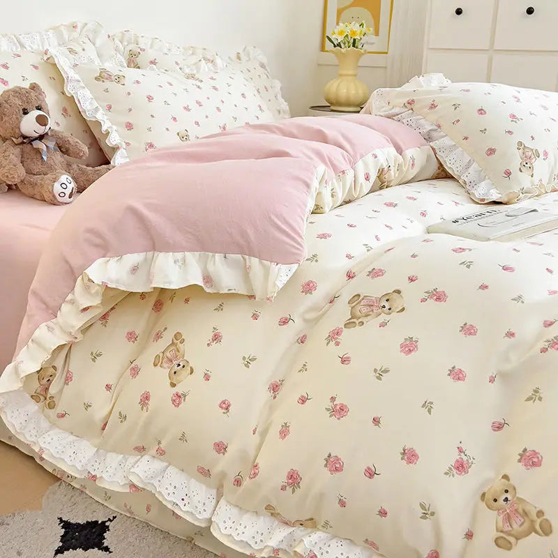 Korean Princess Style Bedding Set