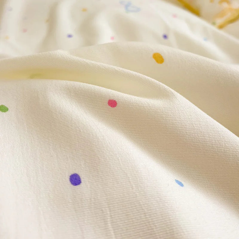 Yellow Bowknot Bedding Set