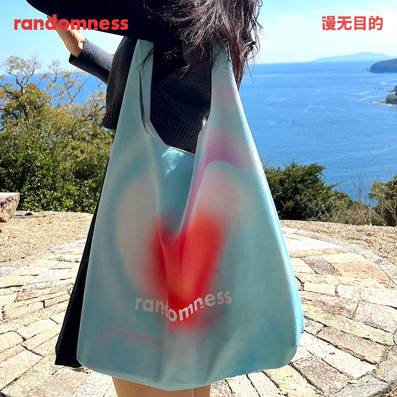 Randomness Original Abstract Canvas Tote Bag