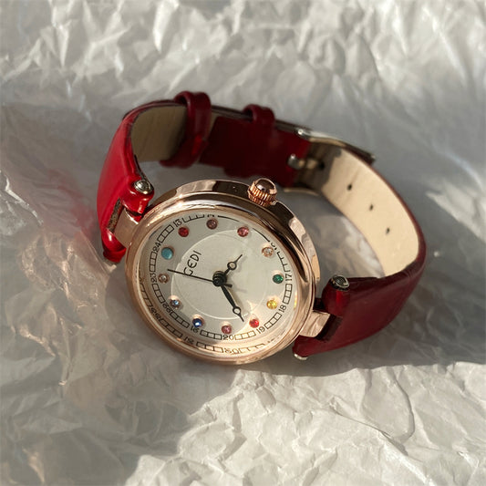 SUBTIME Seven-Colored Birthstone Watch