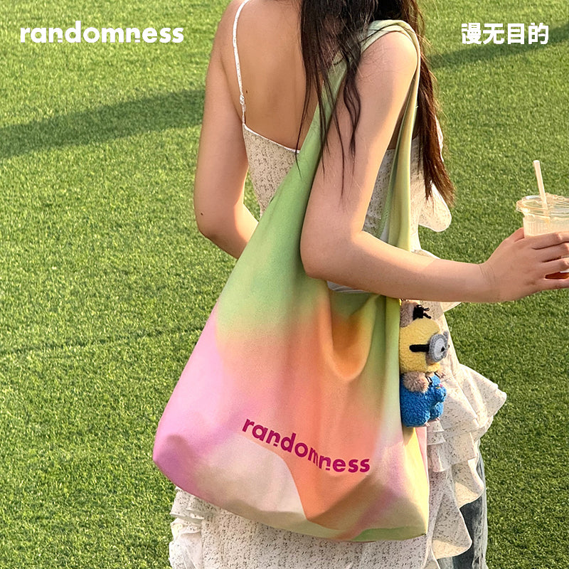 Randomness Original Abstract Canvas Tote Bag