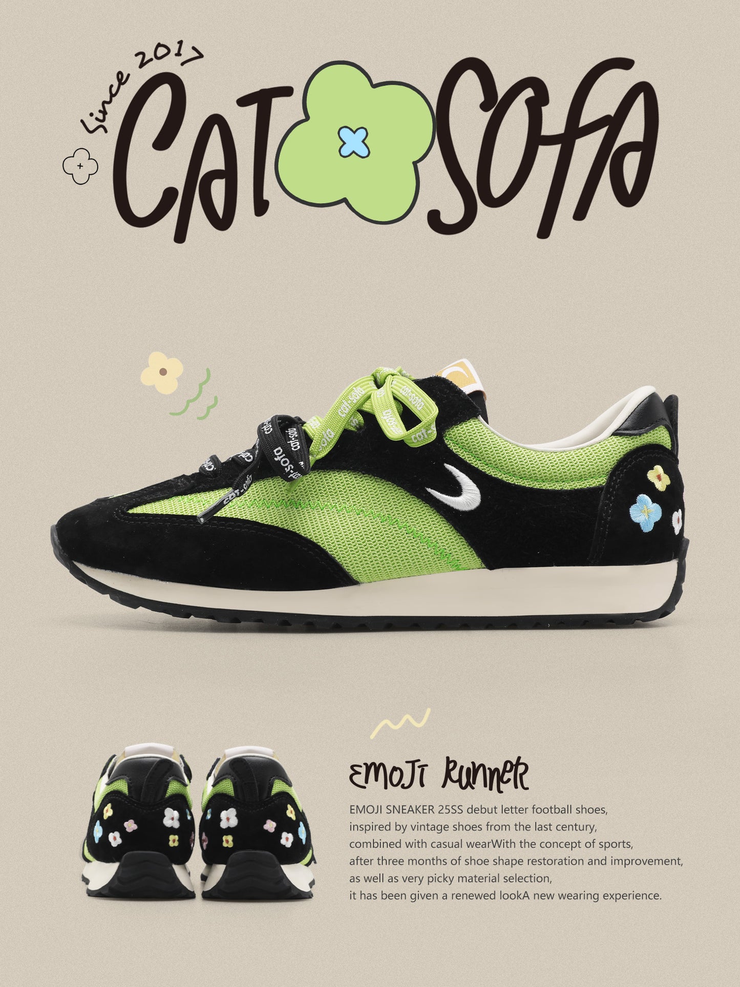 Cat&Sofa Daffodil Outdoor Sneakers