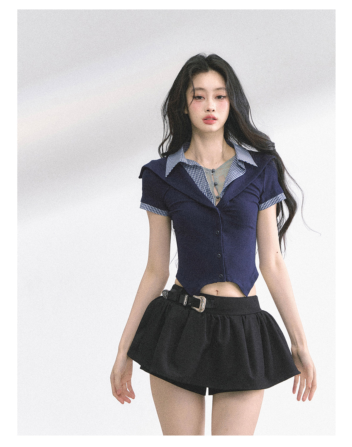 SHAOYEYAN Waist-Defining Slim Fit Top