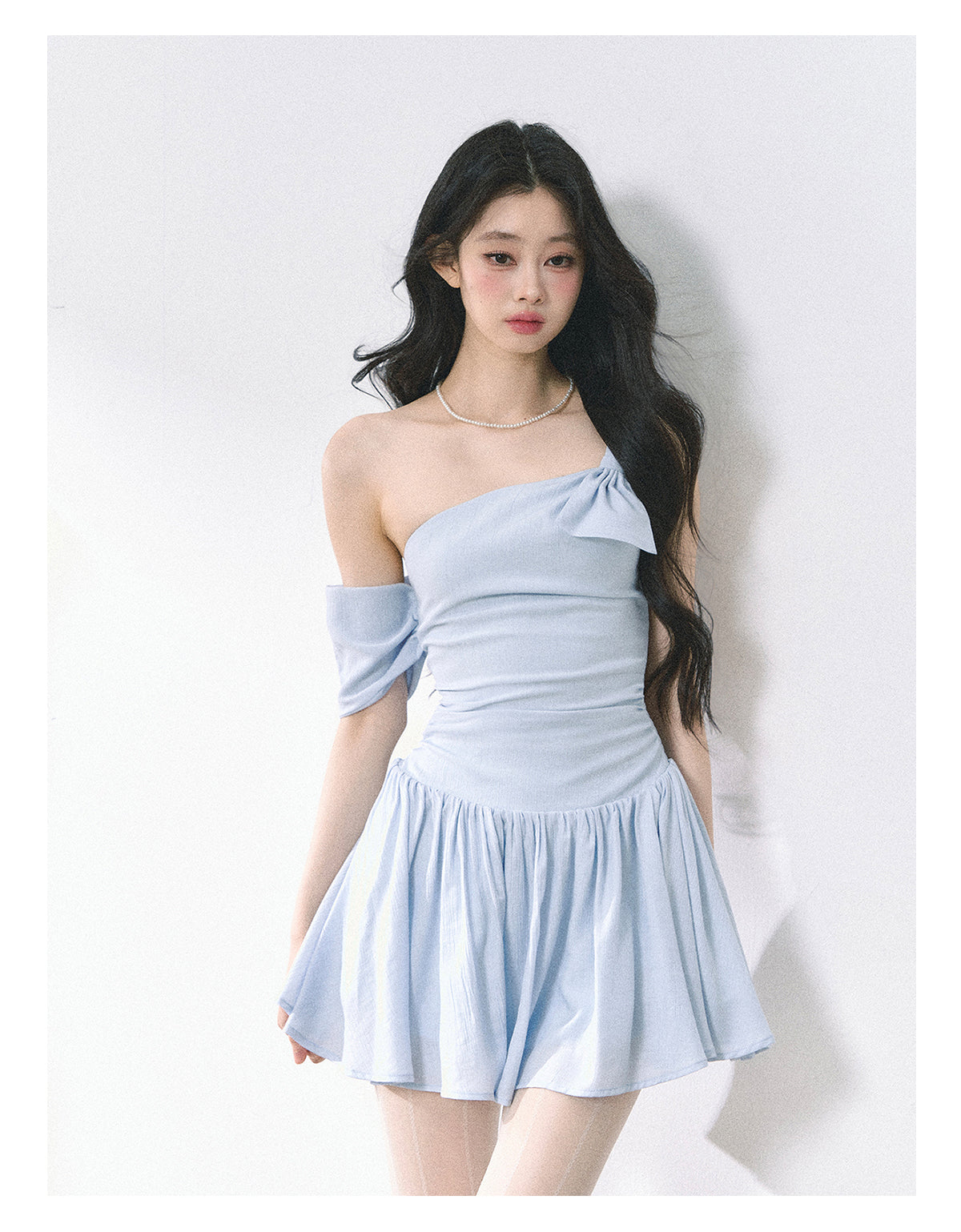 SHAOYEYAN French Off-Shoulder Bodycon Dress