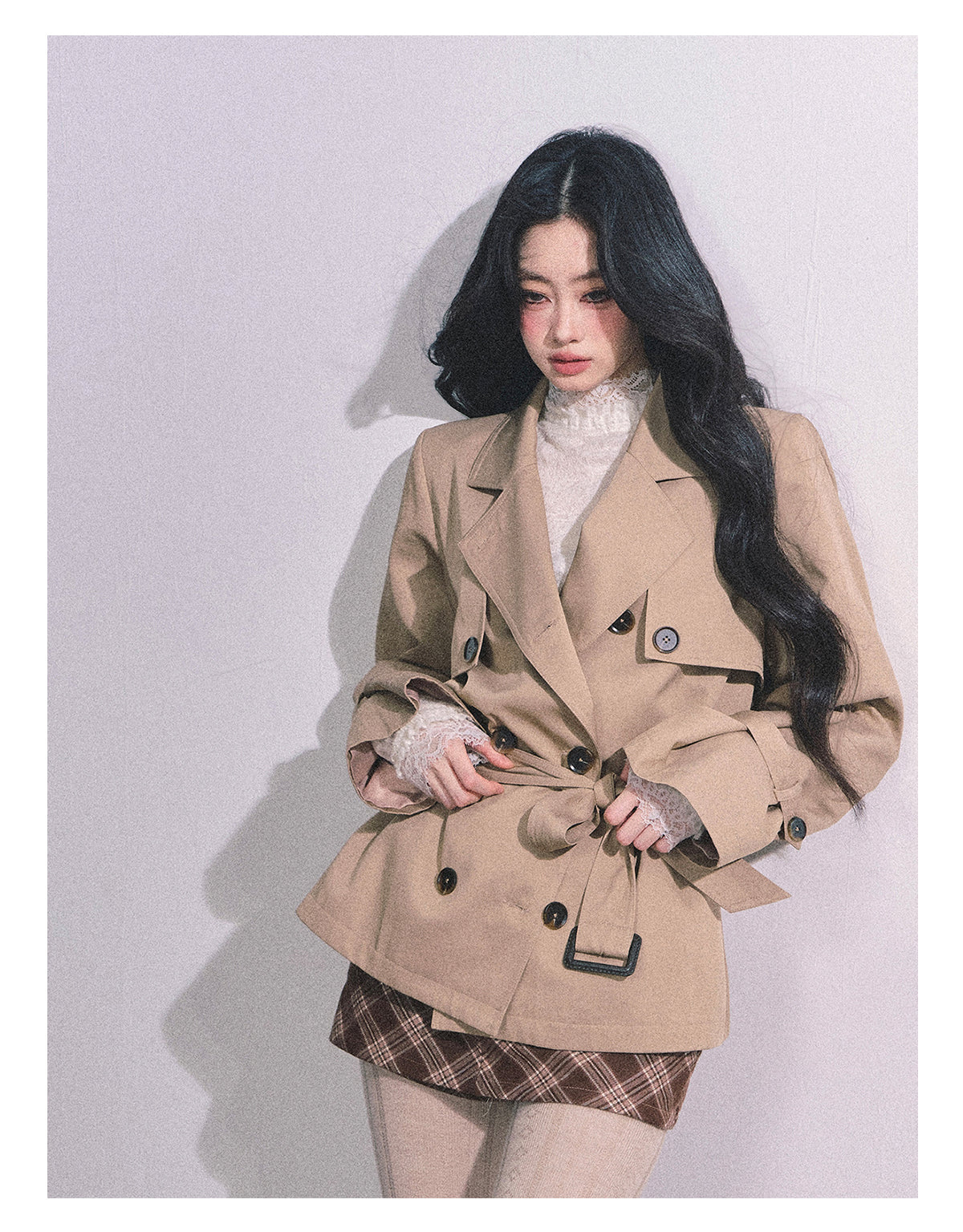 ShaoYeYan Herli Heiress Loose Fit Trench Coat