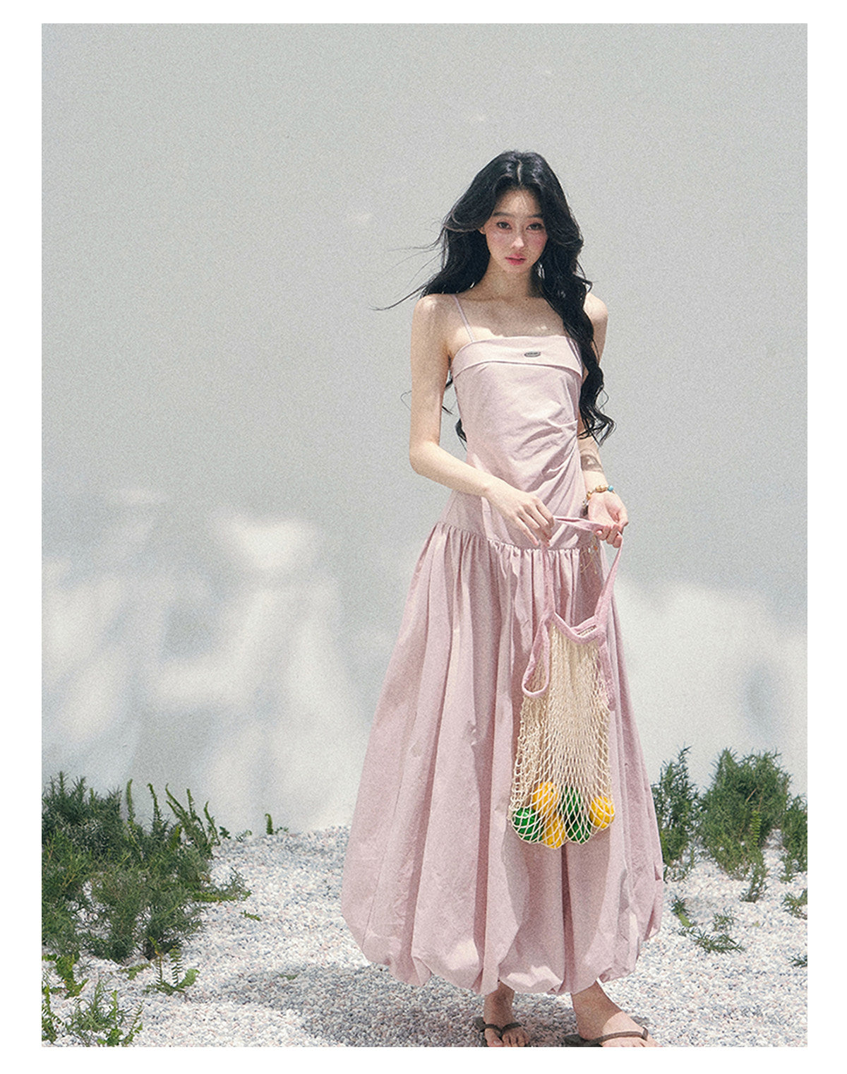ShaoYeYan Aomalm She Passes Through Blooming Season Elegant Strap Dress