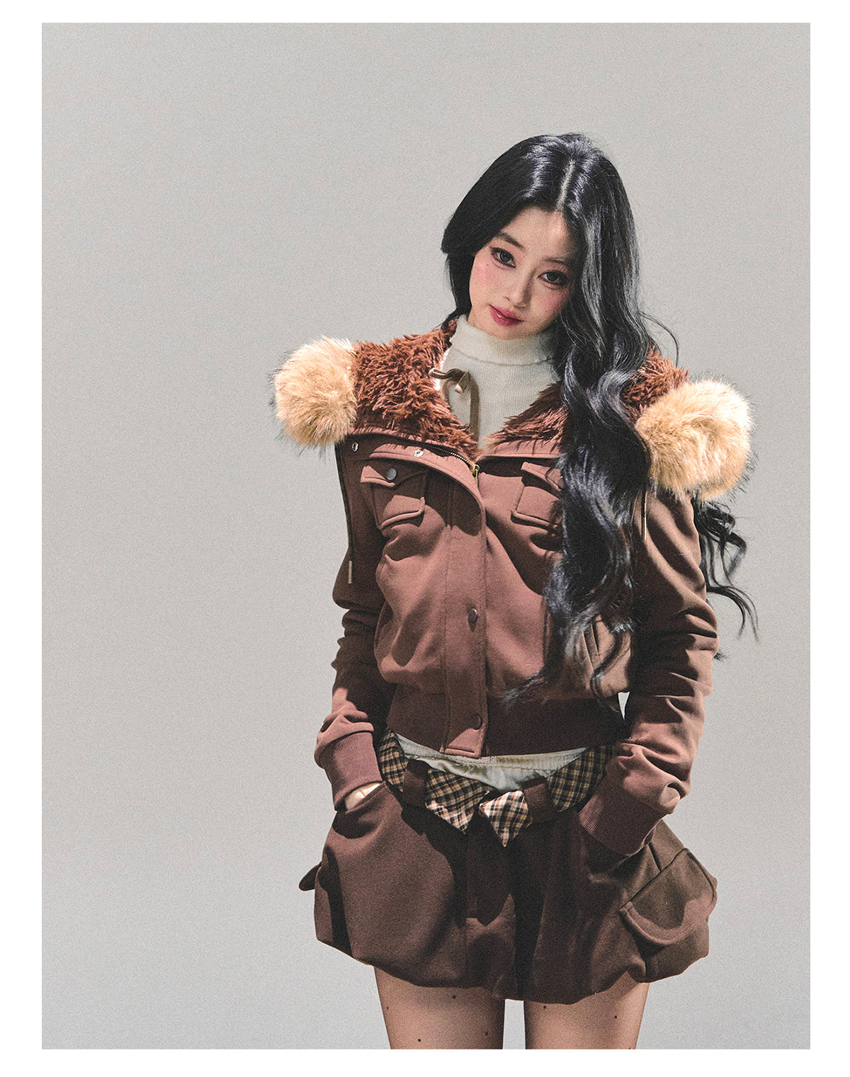 ShaoYeYan Snowflake Embrace Winter Hooded Jacket