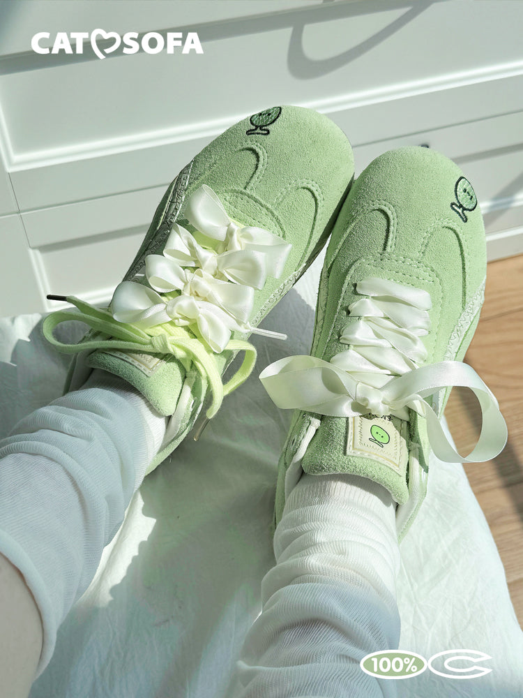 Cat&Sofa Honeydew Racer Retro Sneakers