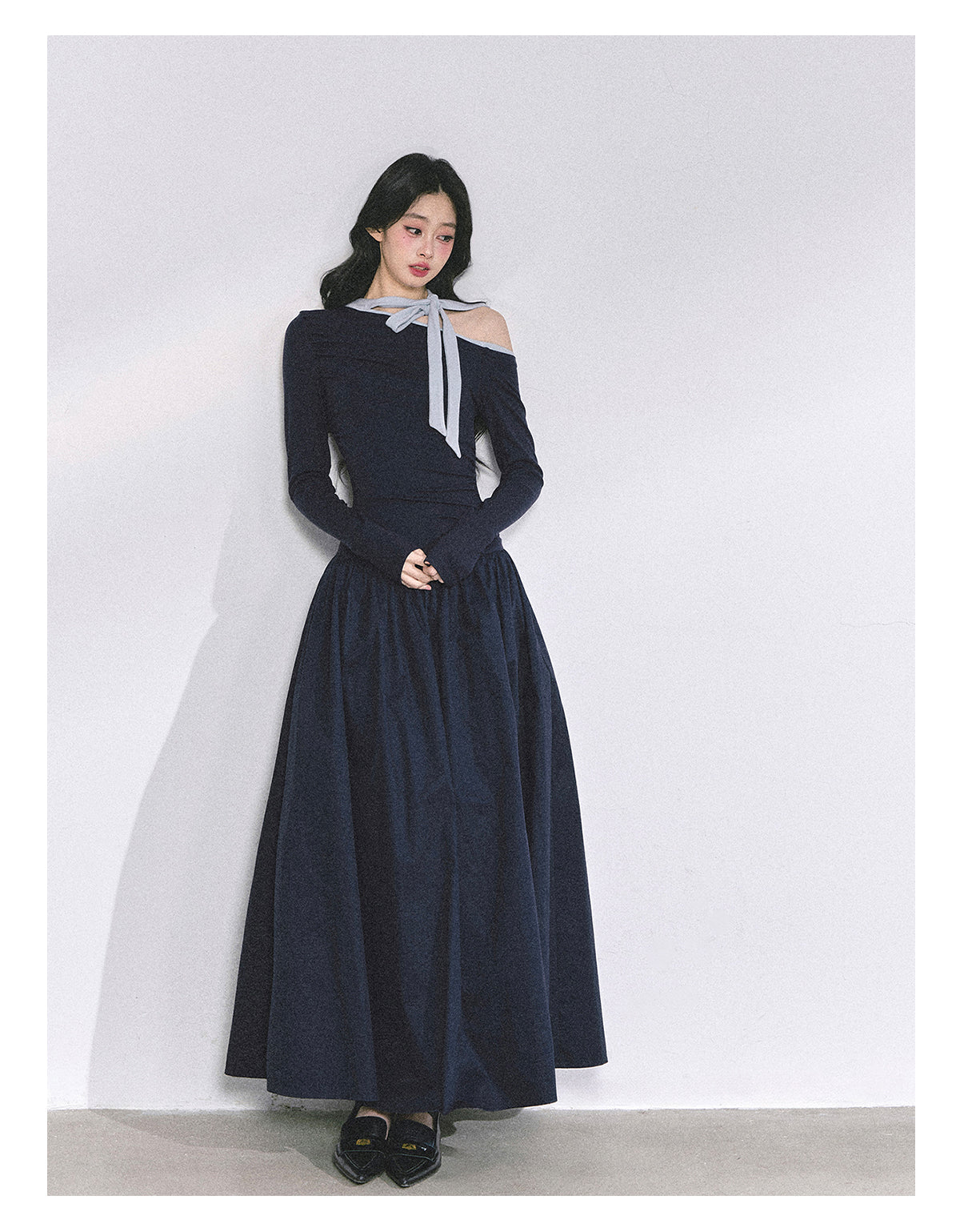 SHAOYEYAN Asymmetric One-Shoulder Bodycon Dress