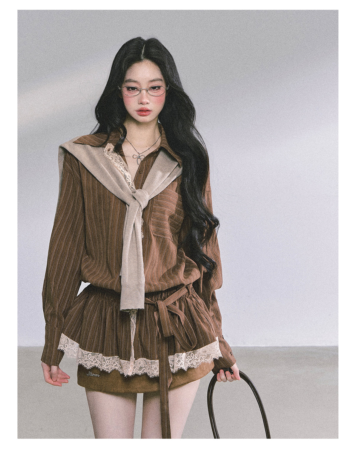 ShaoYeYan Chic Intellectual French Lace Blouse