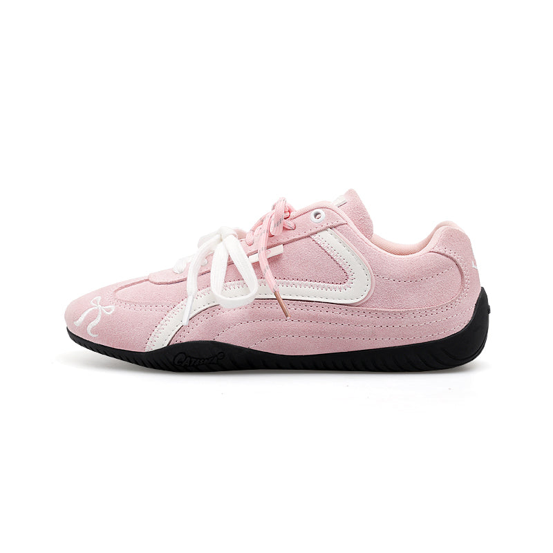 Cat&Sofa Spring Pink Bow Casual Sneakers