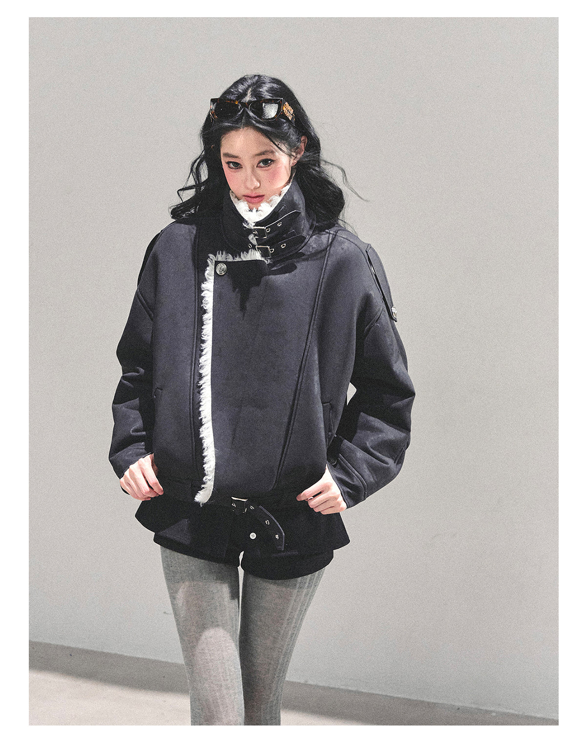 ShaoYeYan Time's Reef Fur-Trimmed Padded Coat
