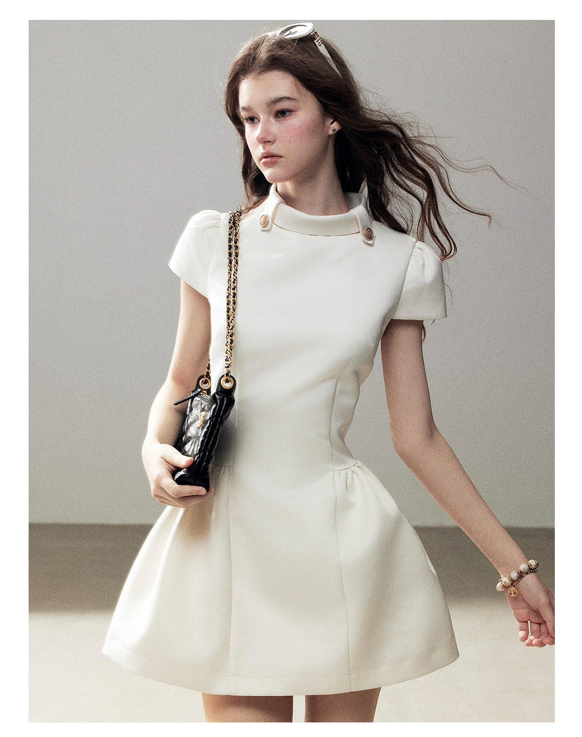ShaoYeYan Aomalm Light Above the Clouds French Satin Dress