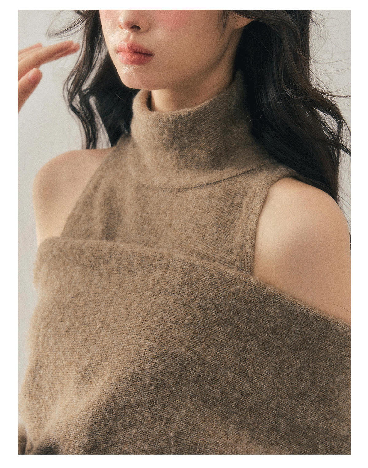 ShaoYeYan Aomalm Sunset's Echo Off-Shoulder Knit Set (one size)