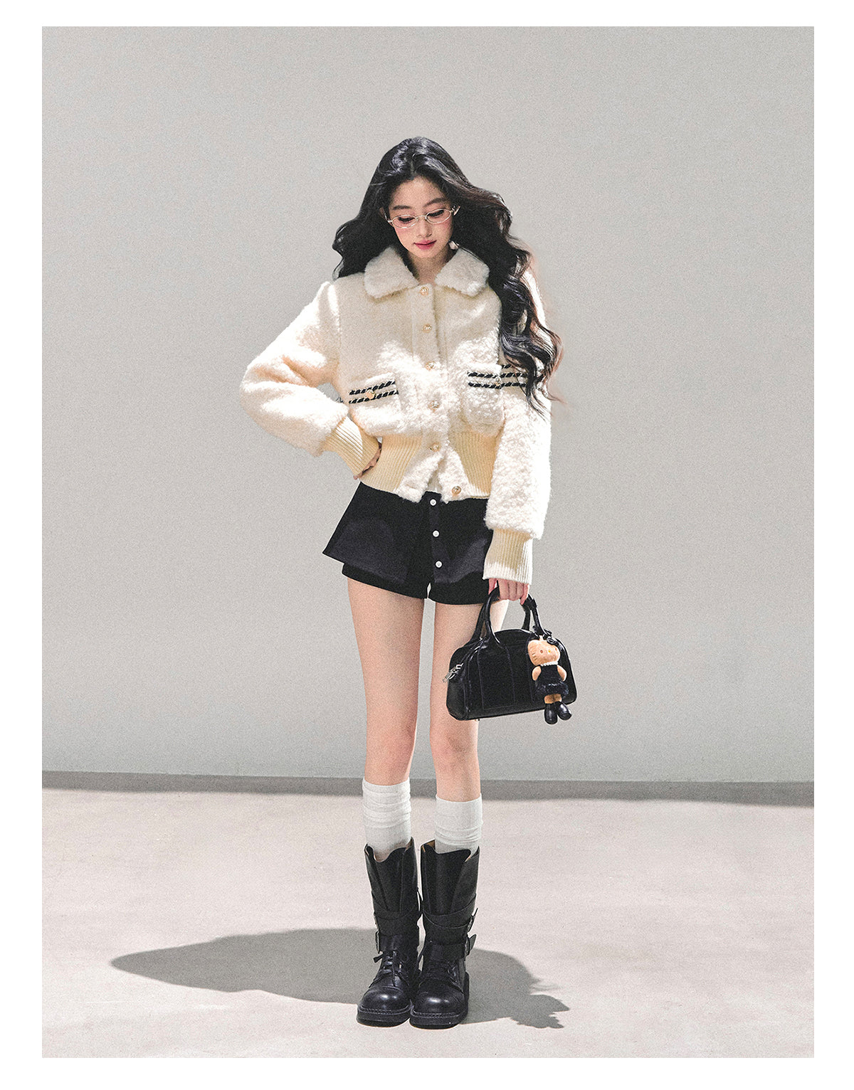 ShaoYeYan Let Her Descend Lamb Fur Jacket