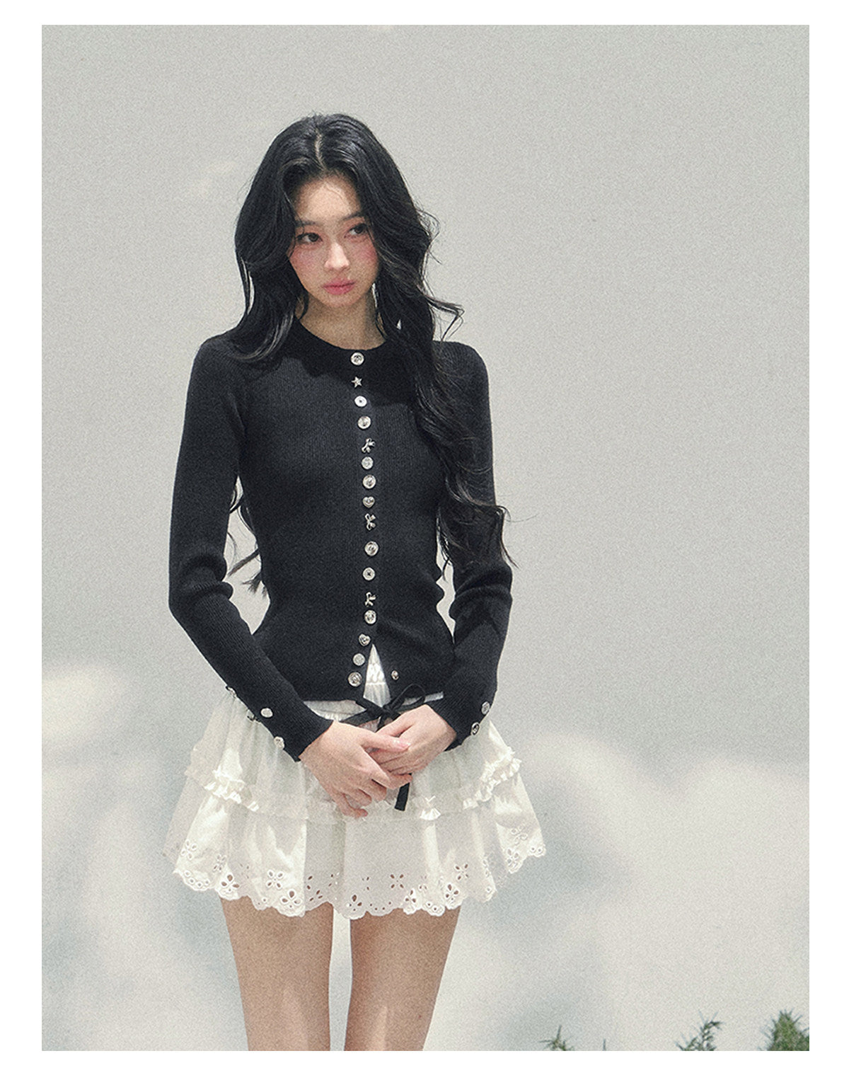 ShaoYeYan Aomalm Her Perspective Knit Cardigan