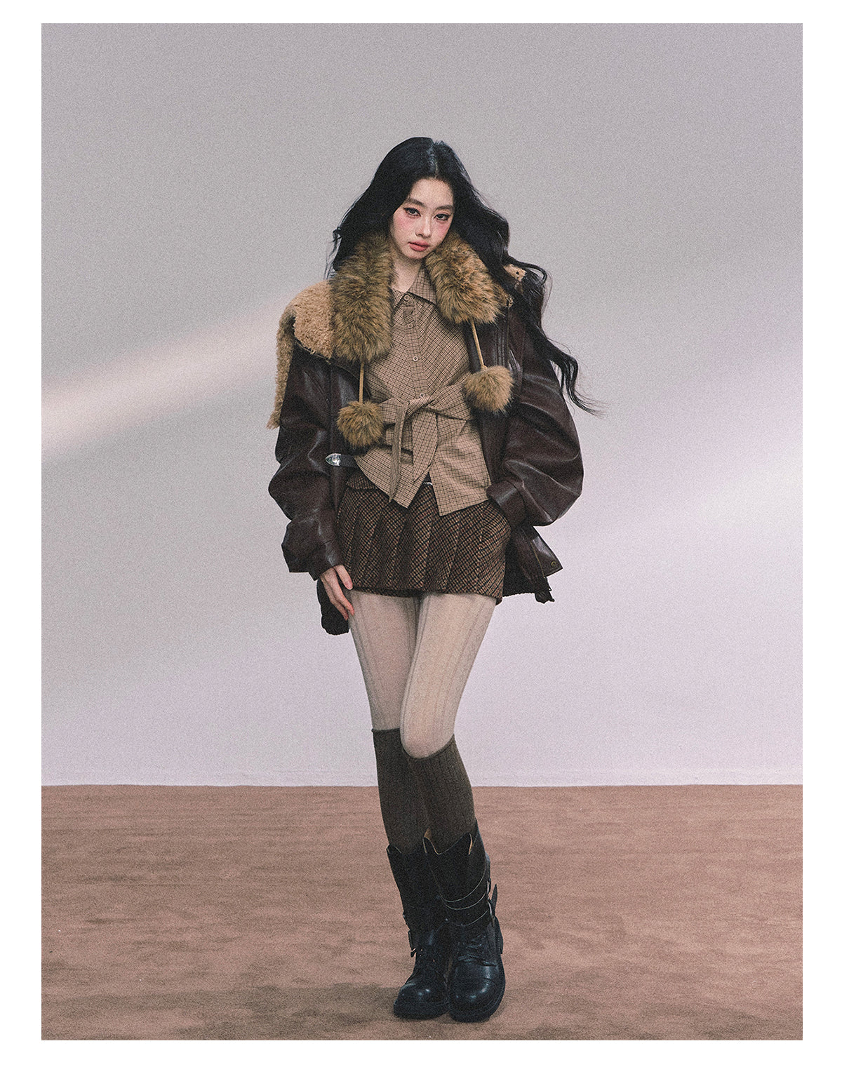 ShaoYeYan Maillard Special American Loose Fit Plaid Shirt