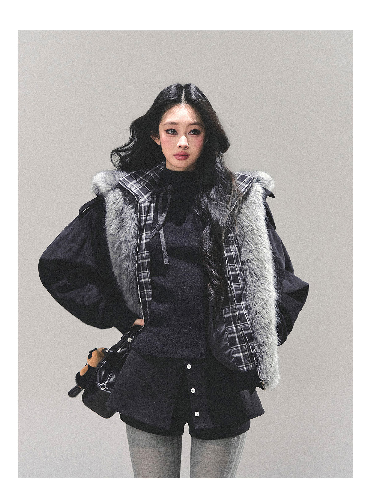 ShaoYeYan Freedom Has No End Fake Two-Layer Padded Jacket