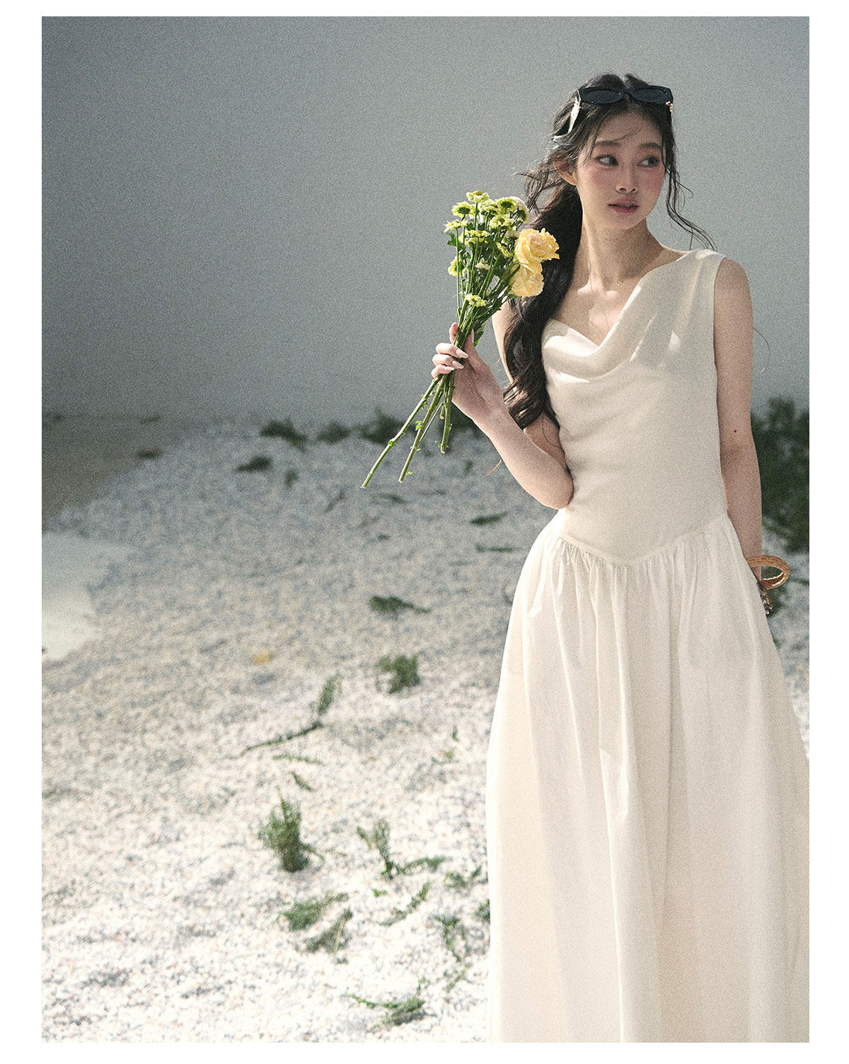 ShaoYeYan Aomalm Moonlight Sonata French Elegant Sleeveless Dress