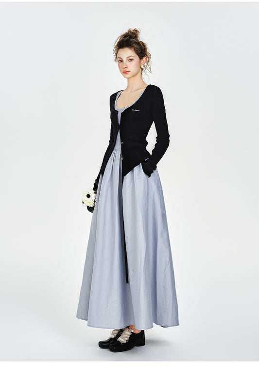 BOHOL BLING "Breeze Weave" Slip Dress & Draped Cover-Up Set