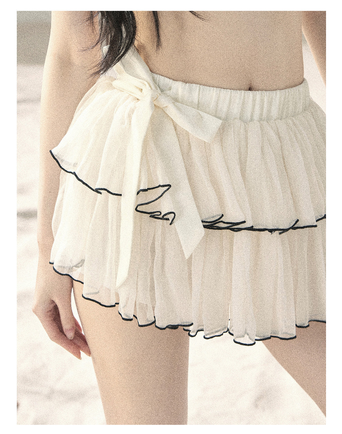 ShaoYeYan Aomalm Flowing Gauze French Mesh Chiffon Skirt