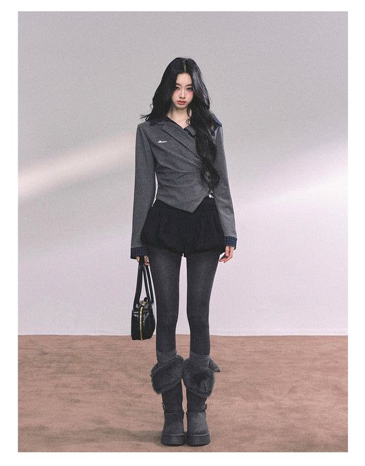 ShaoYeYan Aussie Junior Fake Two-Piece American Polo Shirt