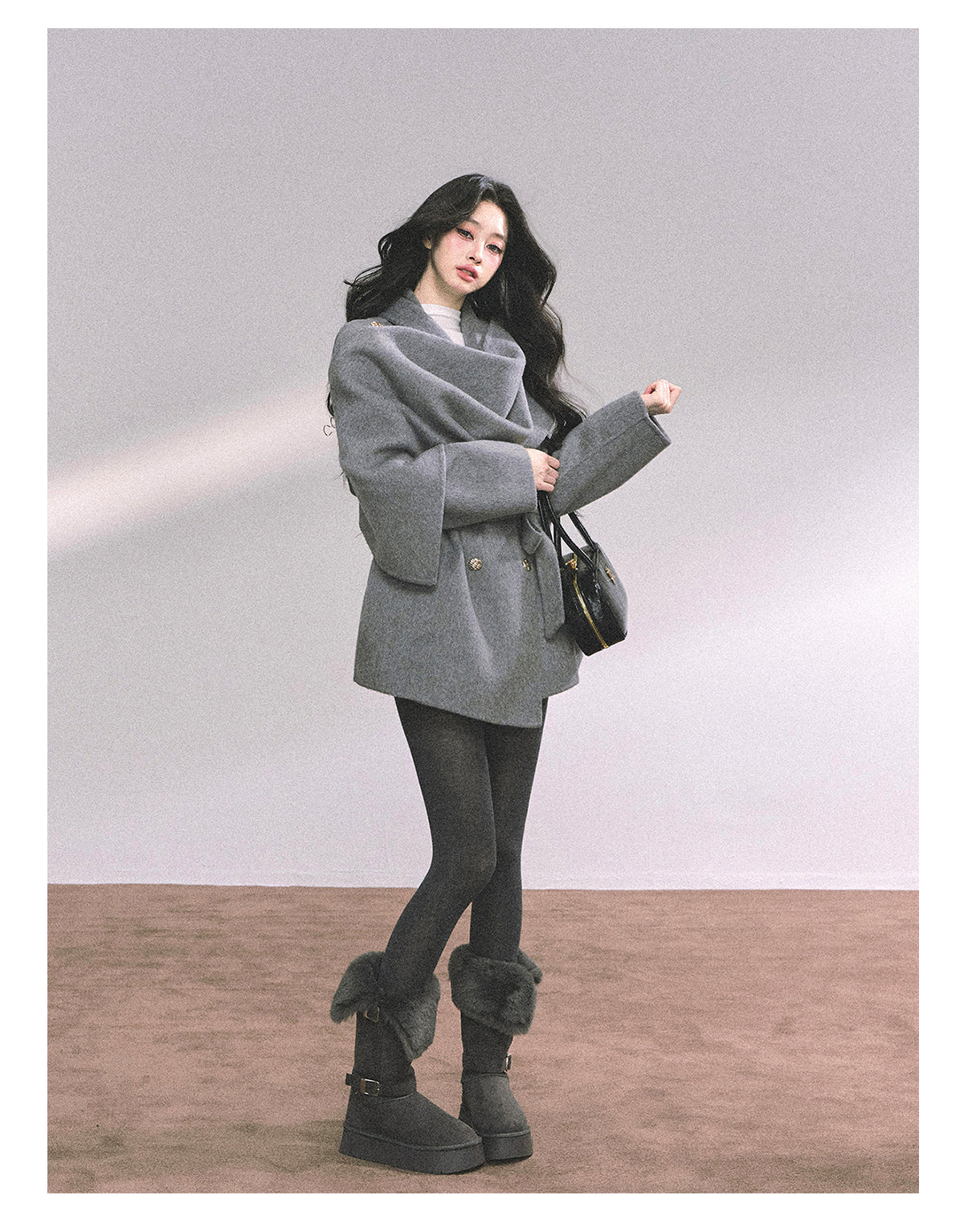 ShaoYeYan Winter Basel French Style Wool Coat