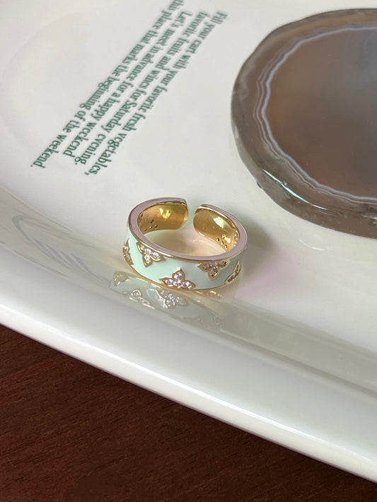 VIGVOG Enamel & Diamond Accent Ring Collection